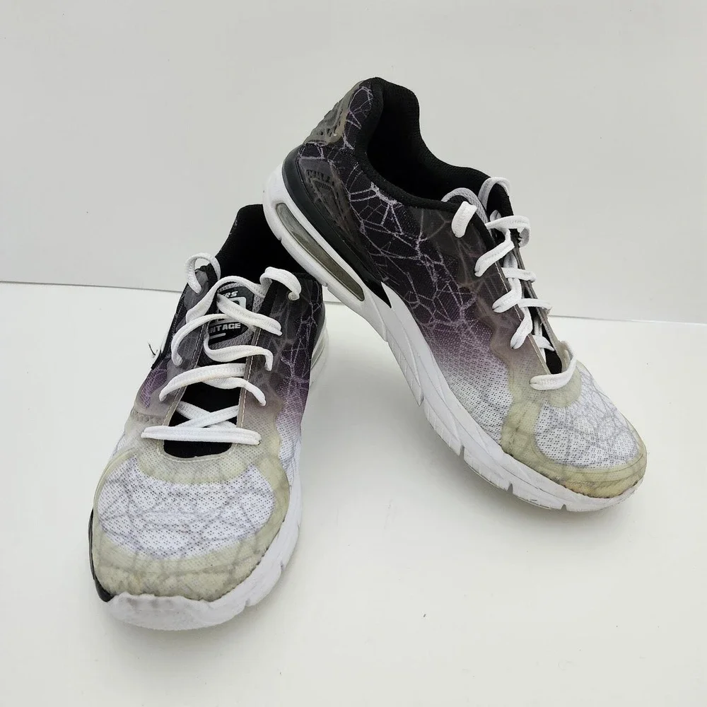 Skechers Advantage Running Shoes Purple Ombre Geometric Athletic Womens 7.5